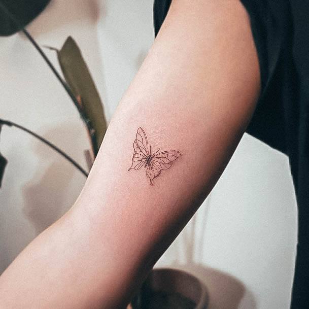 Girly Small Butterfly Tattoo Ideas