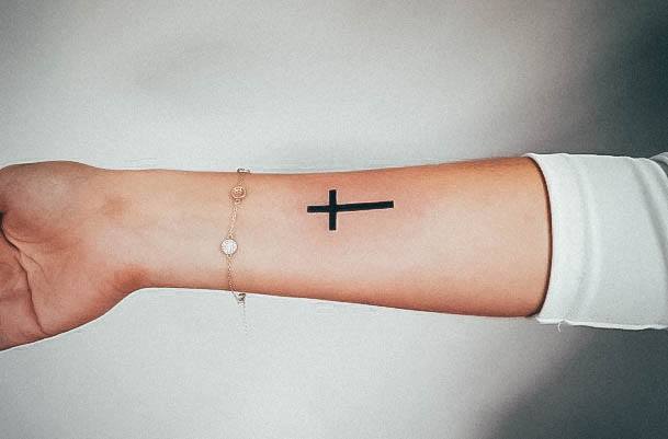 Girly Small Cross Tattoo Ideas