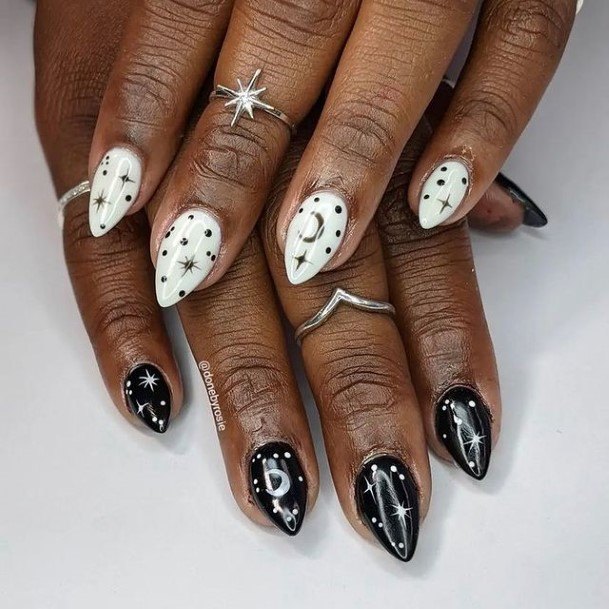 Girly Spooky Nail Ideas