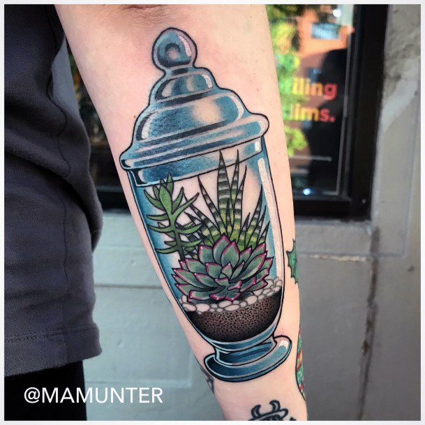 Girly Succulent Tattoo Ideas