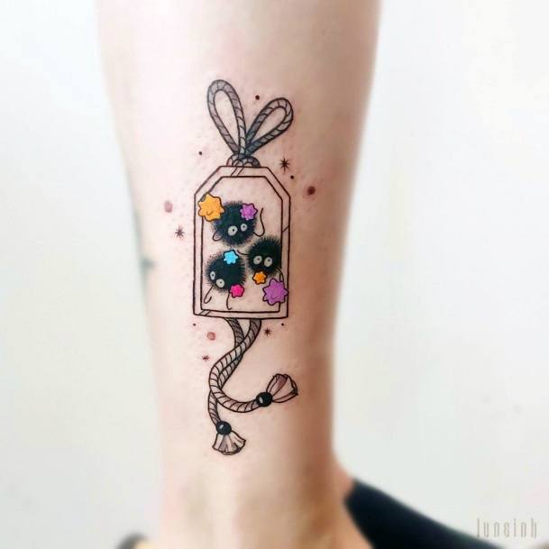 Girly Susuwatari Tattoo Ideas