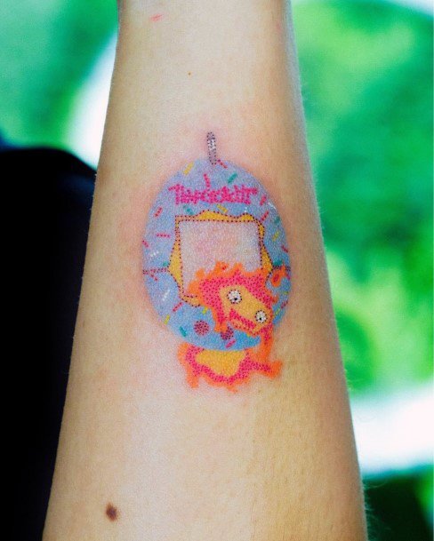Girly Tamagotchi Tattoo Ideas