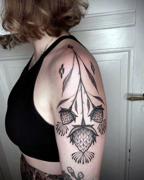 Girly Thistle Tattoo Ideas