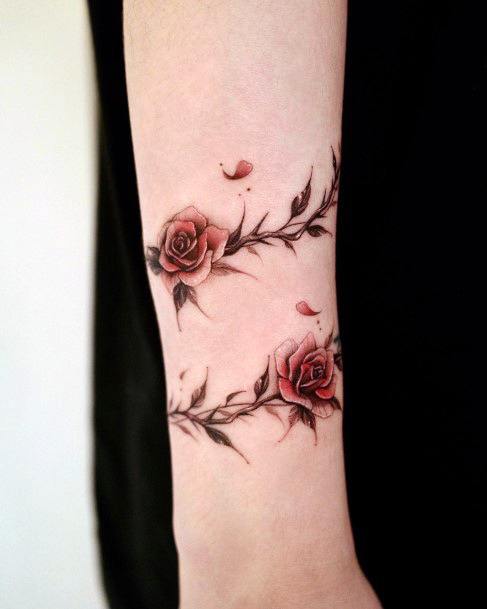 Girly Thorns Tattoo Ideas