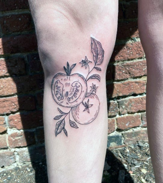 Girly Tomato Tattoo Ideas