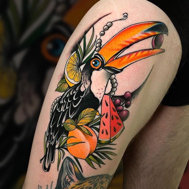 Girly Toucan Tattoo Ideas