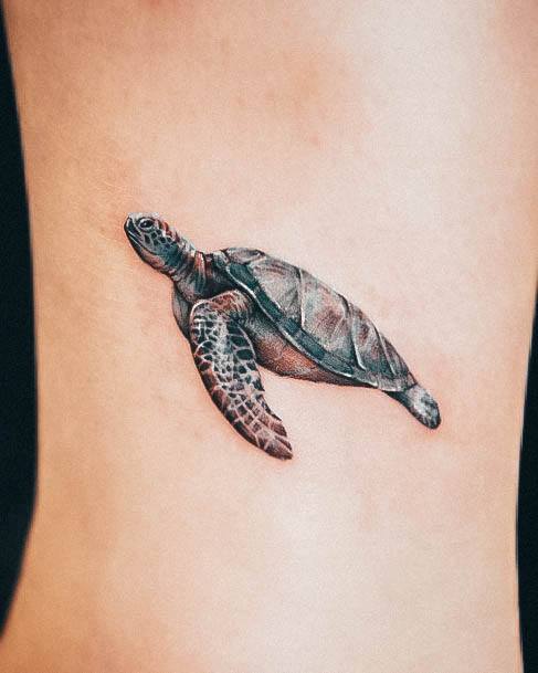 Girly Turtle Tattoo Ideas