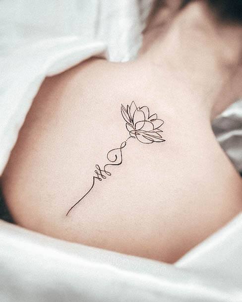 Girly Unalome Tattoo Ideas