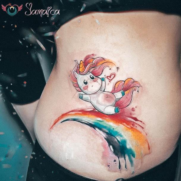 Girly Unicorn Tattoo Ideas