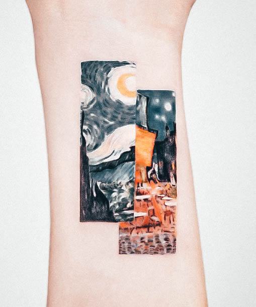 Girly Van Gogh Tattoo Ideas