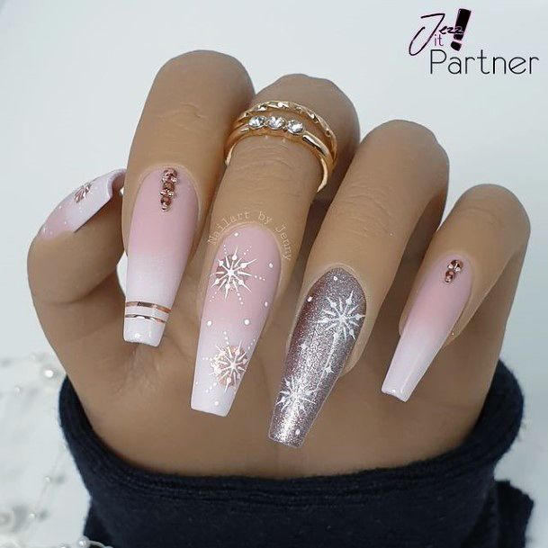 Girly Winter Nails Ideas