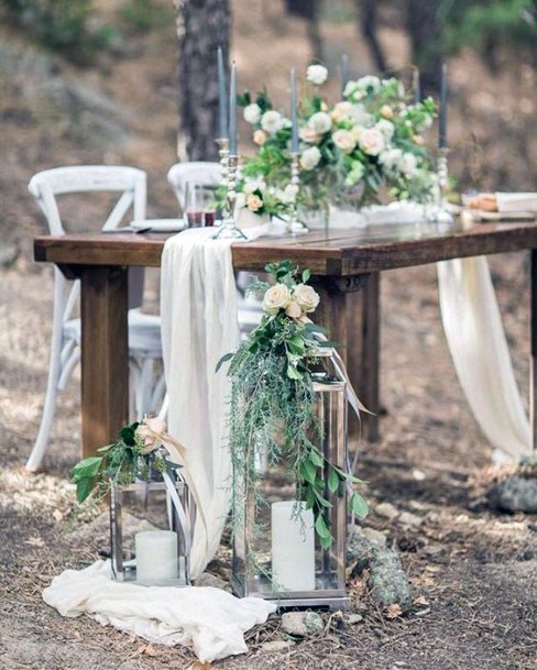 Glass Lanterns Wedding Decor