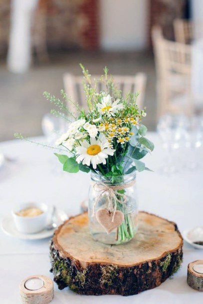 Glass Vase Florals Simple Wedding Decorations