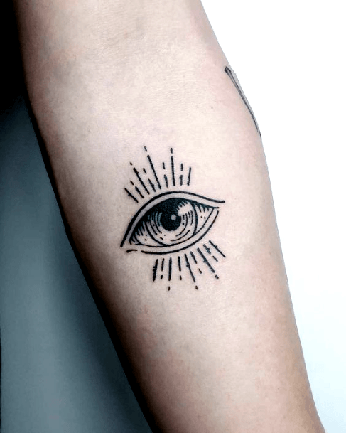 Glassy Eye Tattoo For Women On Hands