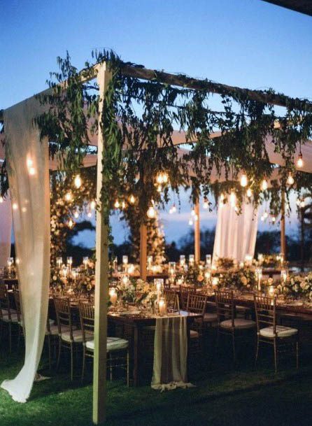 Gleaming Beach Wedding Flowers And Candles