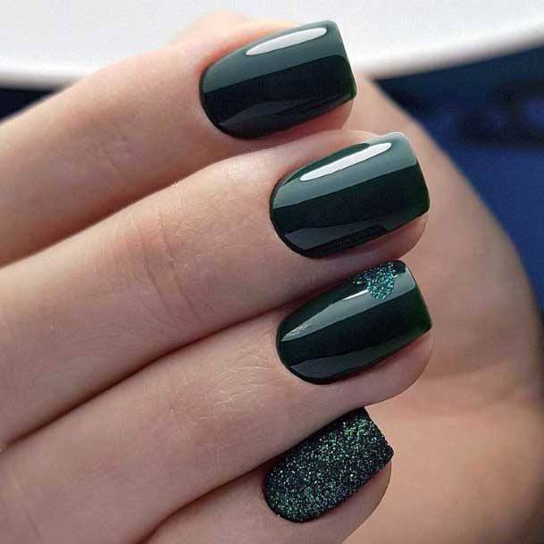 Gleaming Black Nail Color