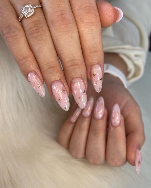 Glitter Nail Feminine Designs