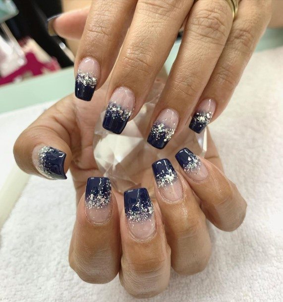 Glitter Nail For Ladies