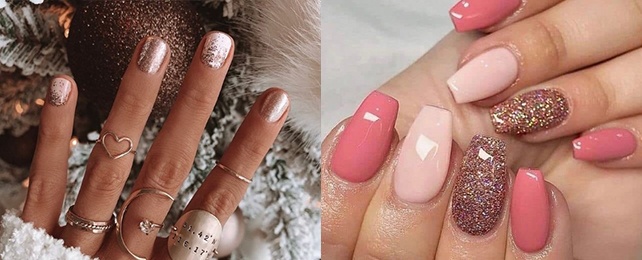 Top 100 Best Glitter Nail Ideas For Women – Sparkly Fingernail Designs