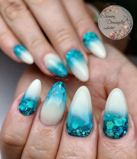 Glitter Ombre Nail Design Inspiration For Women