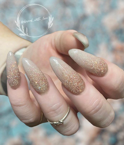 Glitter Ombre Nails For Girls