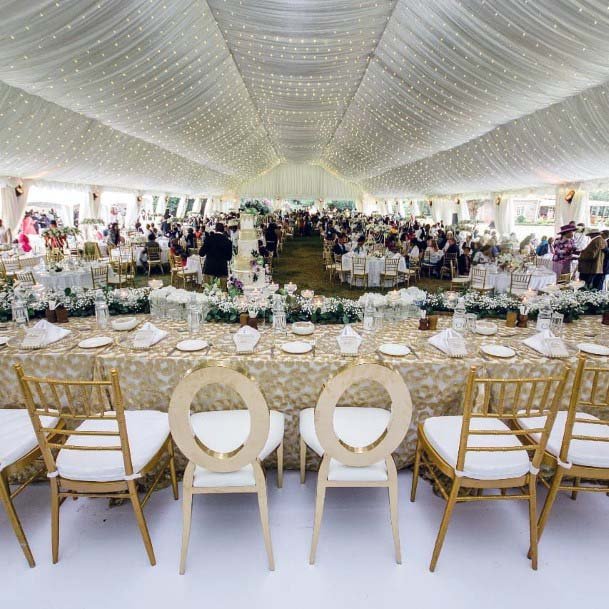 Glittering Lights Wedding Tent Decorations