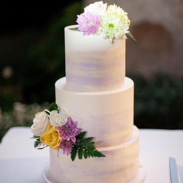 Glorious Purple Wedding Cake