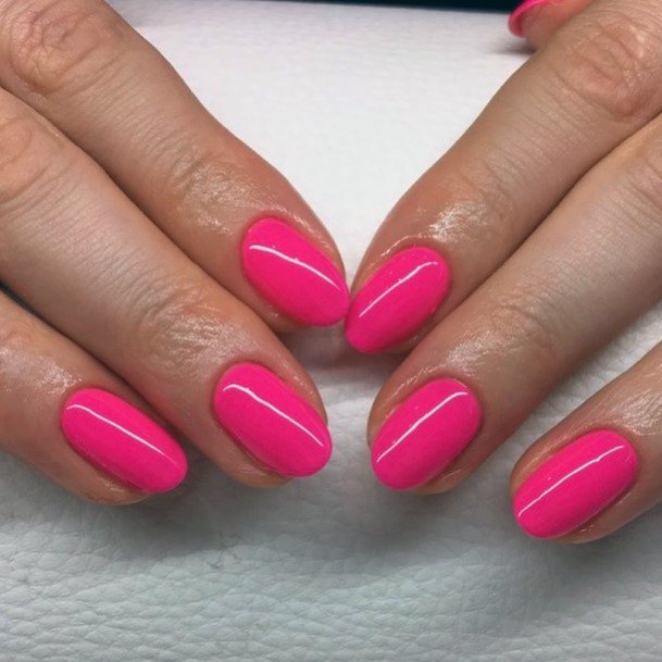 Gloss Candy Pink Attractive Nails