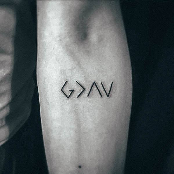 God Is Greater Than The Highs And Lows Tattoo For Ladies