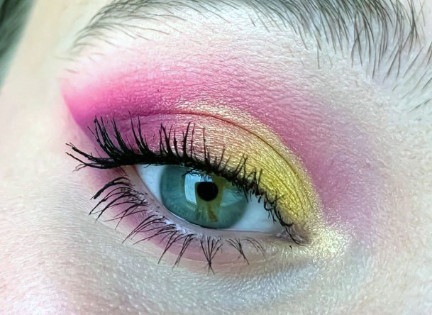 Gold And Pink Blush Eyeshadow Women