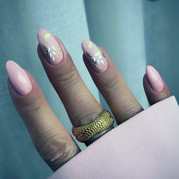 Gold Dress Nails Feminine Ideas