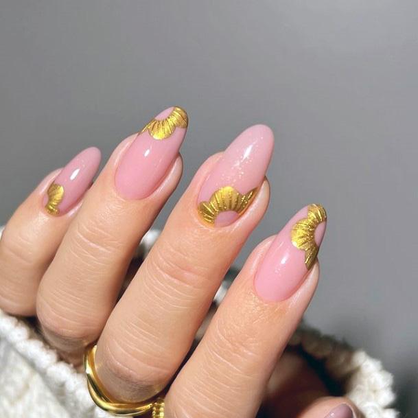 Gold Dress Nails For Girls