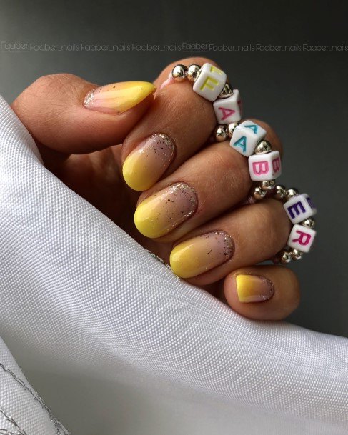 Gold Ombre Nail Design Inspiration For Women