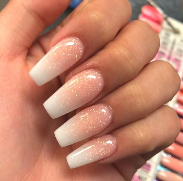 Gold Ombre Nails For Girls