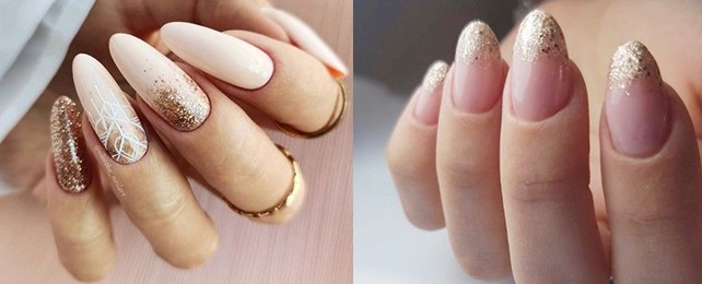 Top 100 Best Gold Ombre Nails For Women – Golden Fingernail Ideas