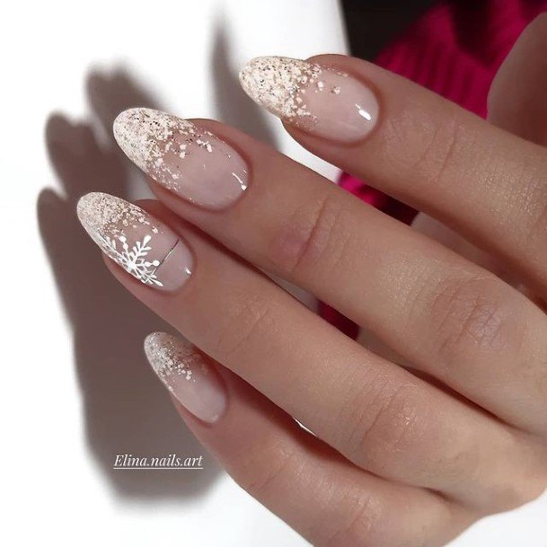 Gold Ombre Womens Nail Designs