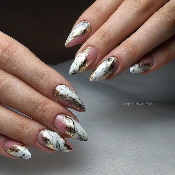 Gold Womens Nails