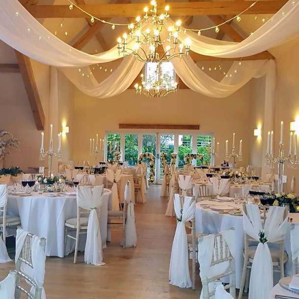 Golden Chandelier Wedding Ceiling Decorations