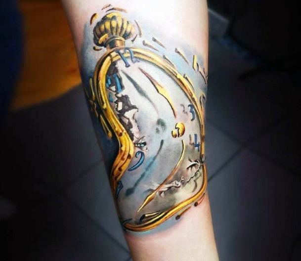 timeless clock tattoo