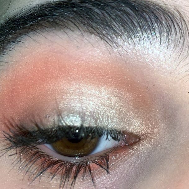 Golden Orange And Brown Eyeshadow Women