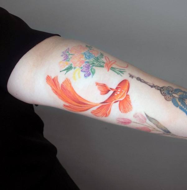 Goldfish Girls Tattoo Ideas