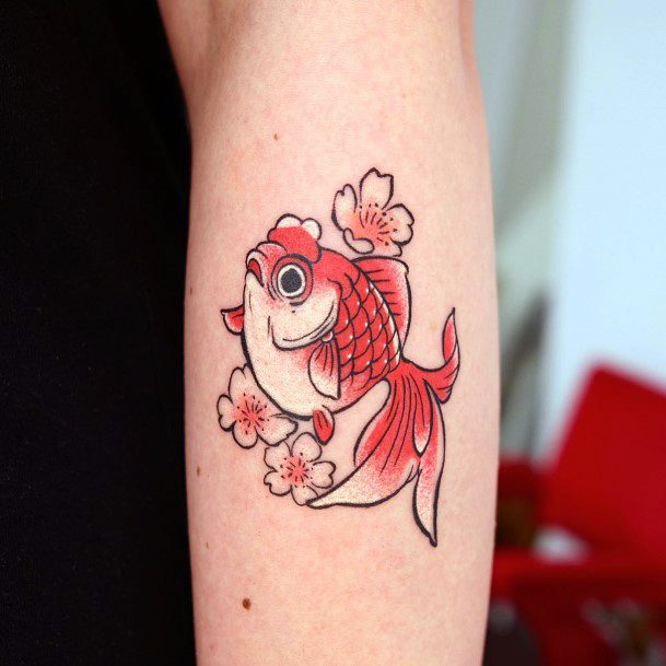 Goldfish Tattoos For Girls