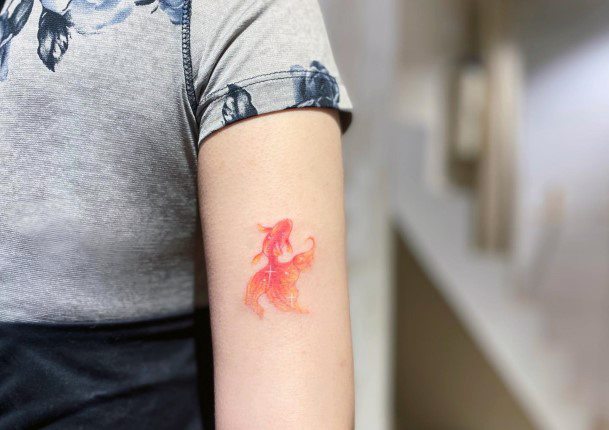 Goldfish Womens Tattoo Ideas