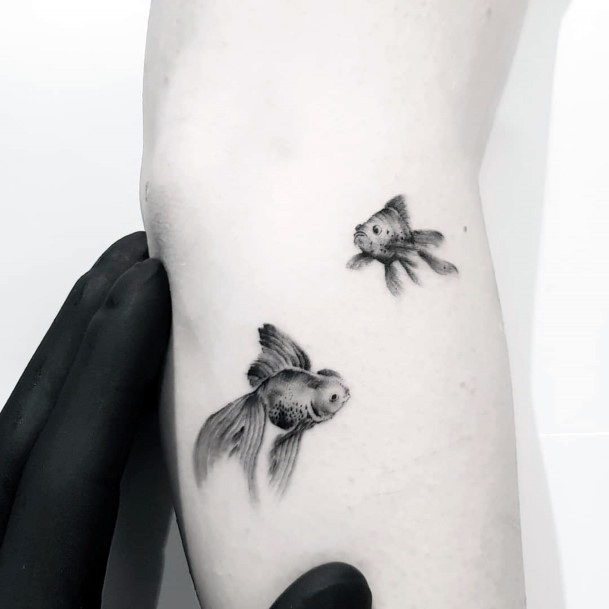 Goldfishic Womens Goldfish Tattoo Designs