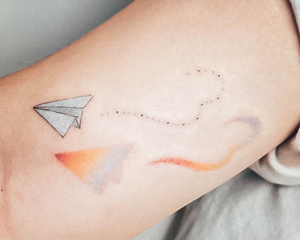 Good Airplane Tattoos For Women