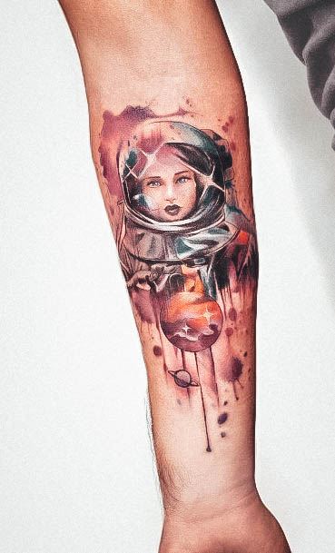 Good Astronaut Tattoos For Women