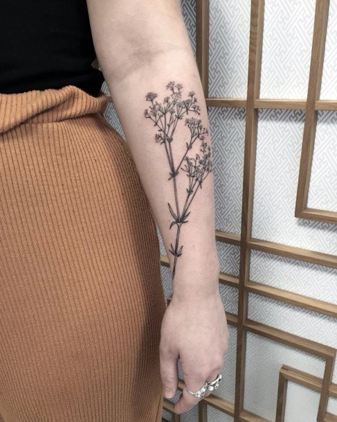 Good Babys Breath Tattoos For Women