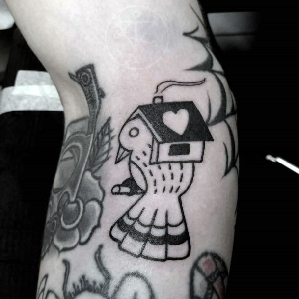 Good Birdhouse Tattoos For Women