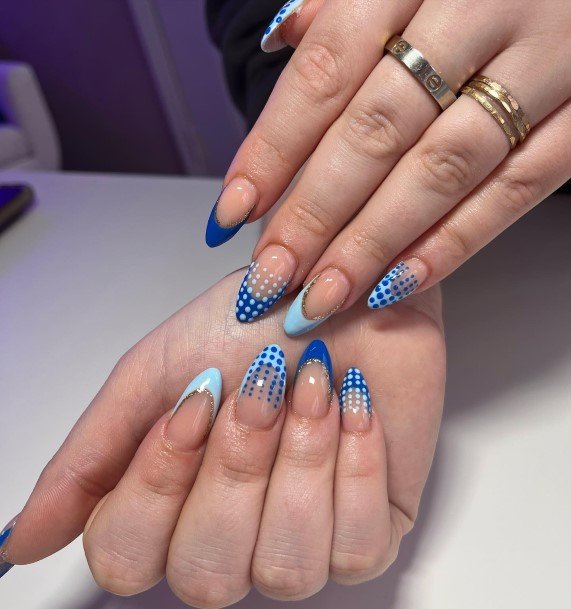 Good Blue French Tip Nails For Women