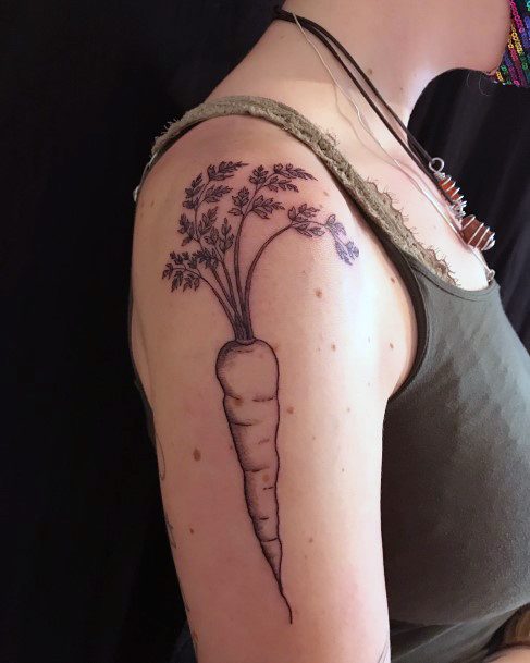 Good Carrot Tattoos For Women